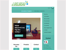 Tablet Screenshot of delbeau.com